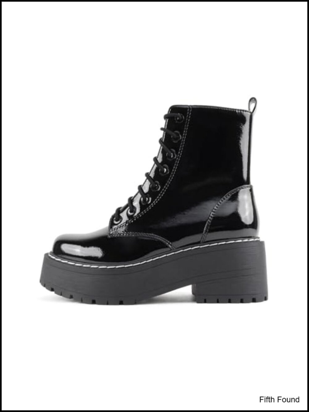 Soda FLING Women Chunky Lug Sole Lace Up Combat Ankle Boot Side Zipper